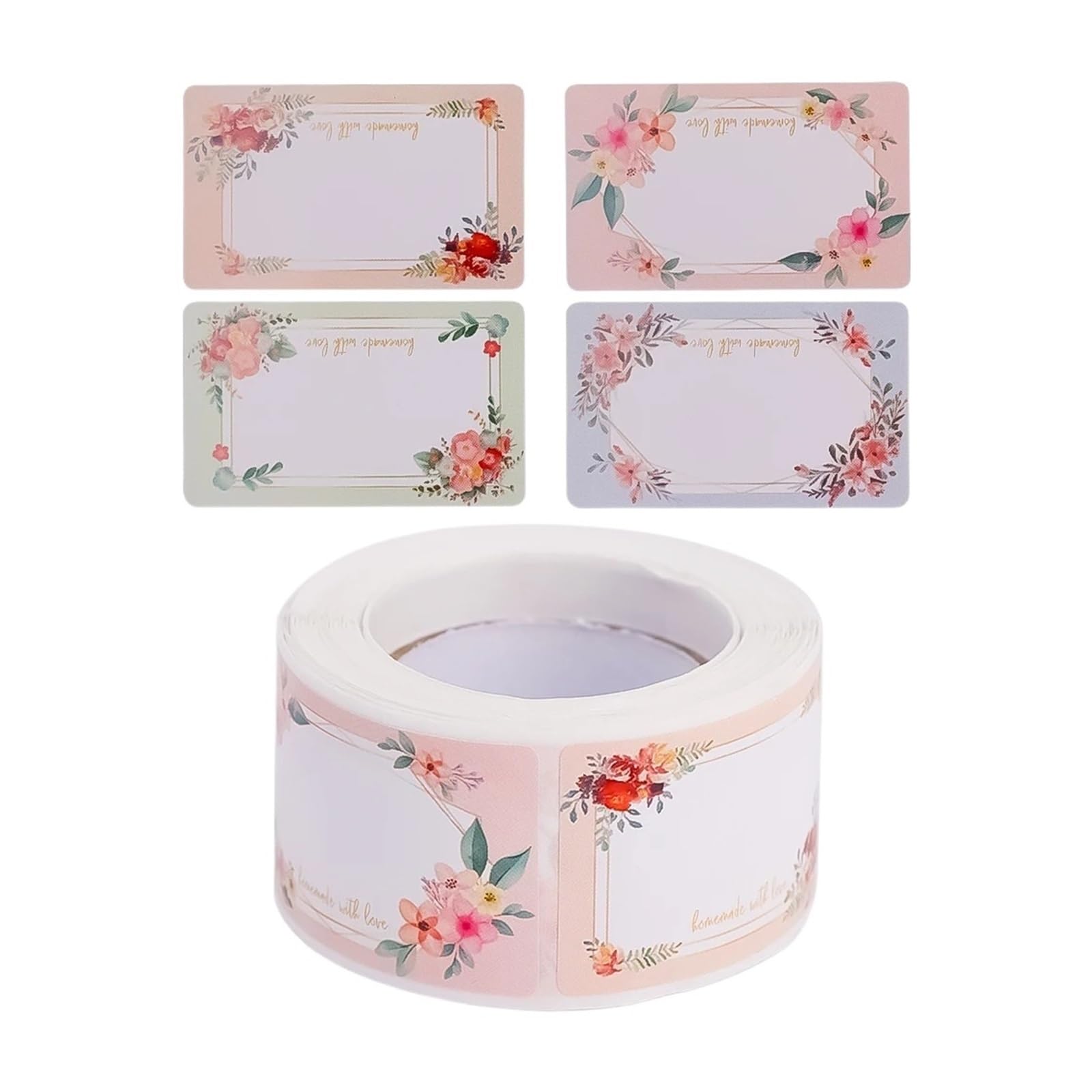 Étiquettes vierges de fleurs pour organiser vos boîtes de conservation