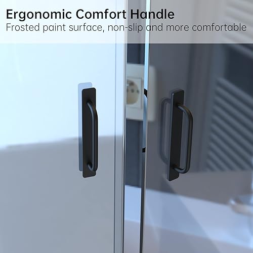 Miniatura 2 de NiHome Paquete de 2 manijas autoadhesivas de aleación de aluminio para puertas de gabinete, tiradores de cajón instantáneos de 5.8 pulgadas para