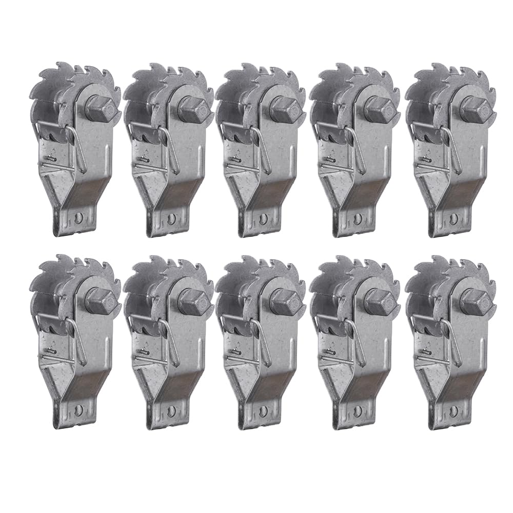 Zoiut Electric Fence Wire Strainer, 10PCS Heavy Duty Inline Wire Tensioner, Wire Ratchet Tensioner for Electric Fence, Farm Fence