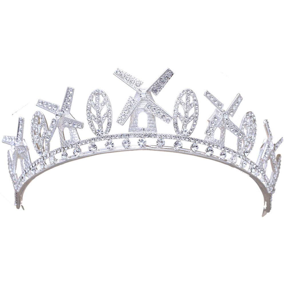 Tiara, stop strasu, biżuteria na głowę, srebrna, dla kobiet, prosta, modna ozdoba na wesele, ozdoba do włosów, w stylu vintage, na imprezę, prezent