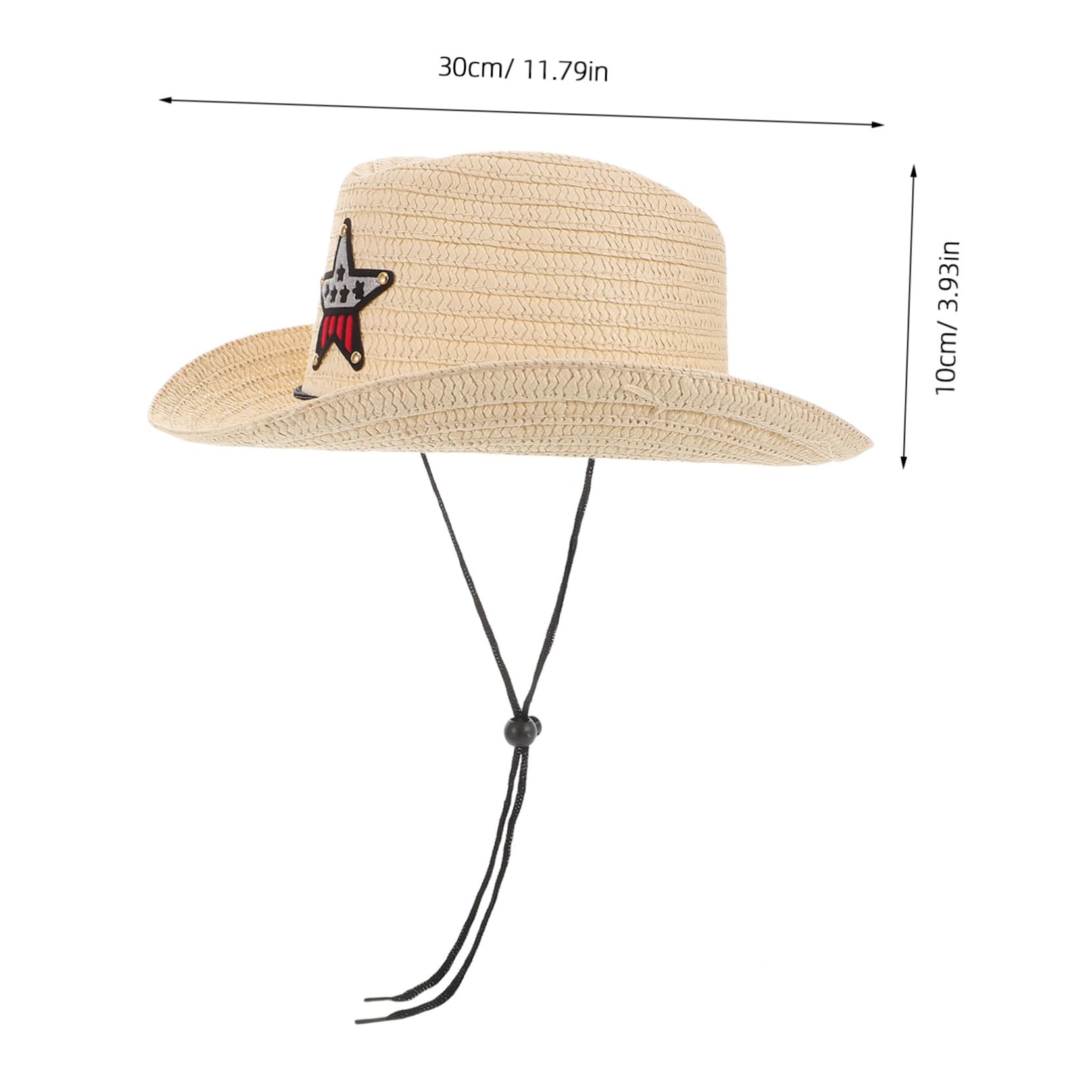 Toyvian Boys and Girls Cowgirl Hat Little Girls Sun Hat Star Stylish for Outdoor Adventures Comfortable