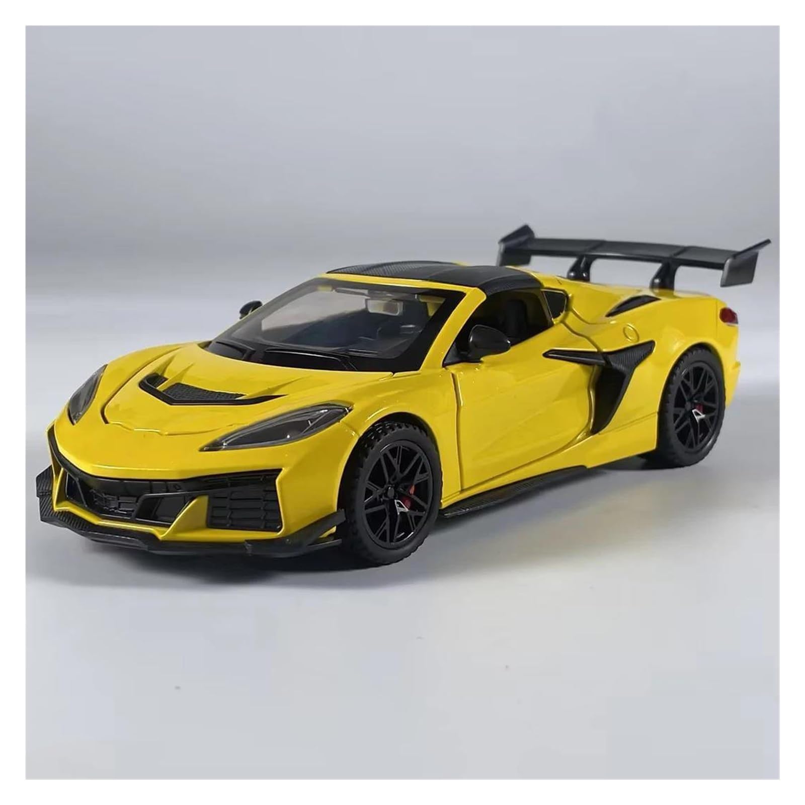 Mocalux Yellow Scale Die-Cast Model Car For Corvette C8 Zr1x Diecast Model Car