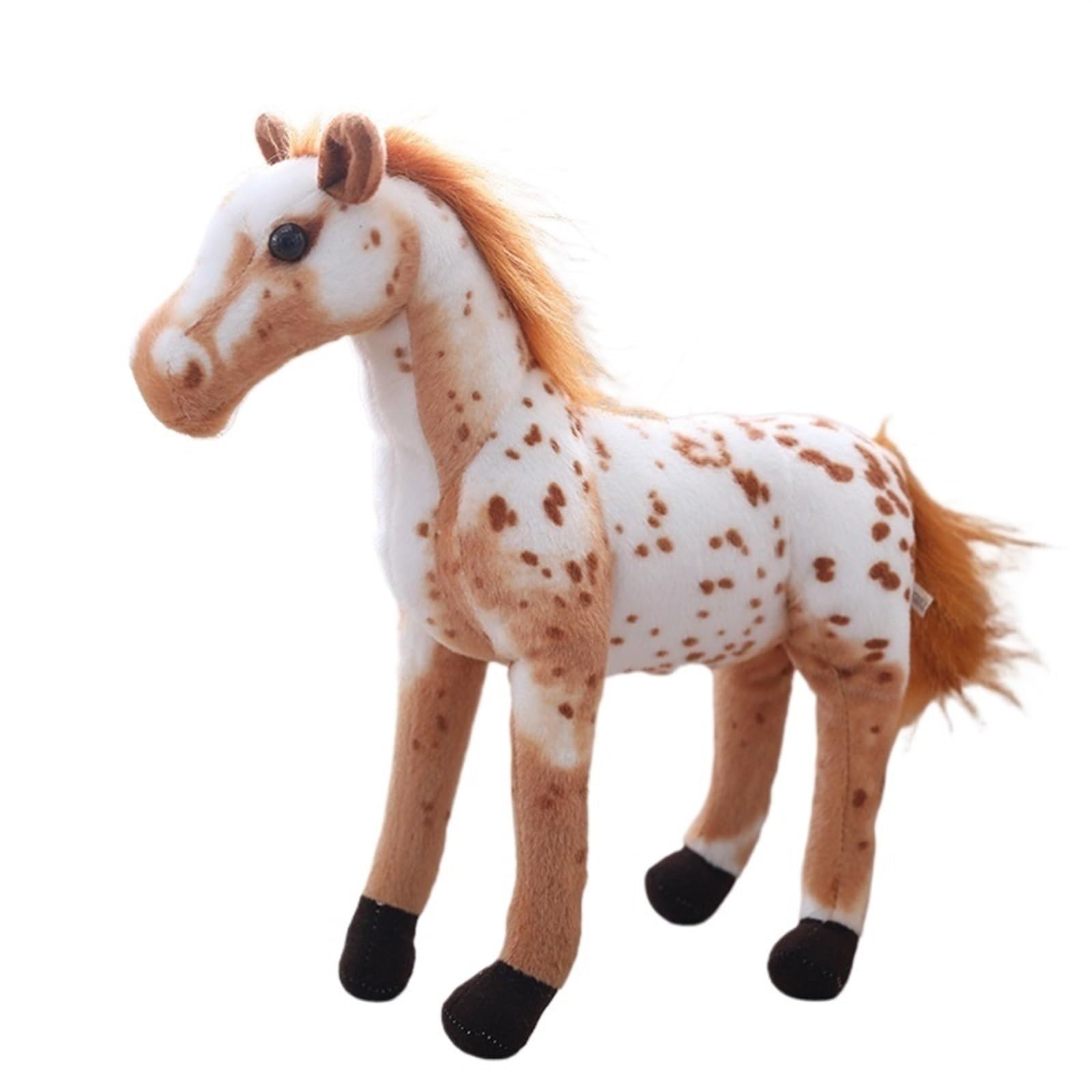 TOPLITHE Horse Plush, Simulation Horse Stuffed Animals Soft Huggale Plushie Pillow Gift for Boys Girls Birthday Home Decor(Color B,75CM/29.5IN)