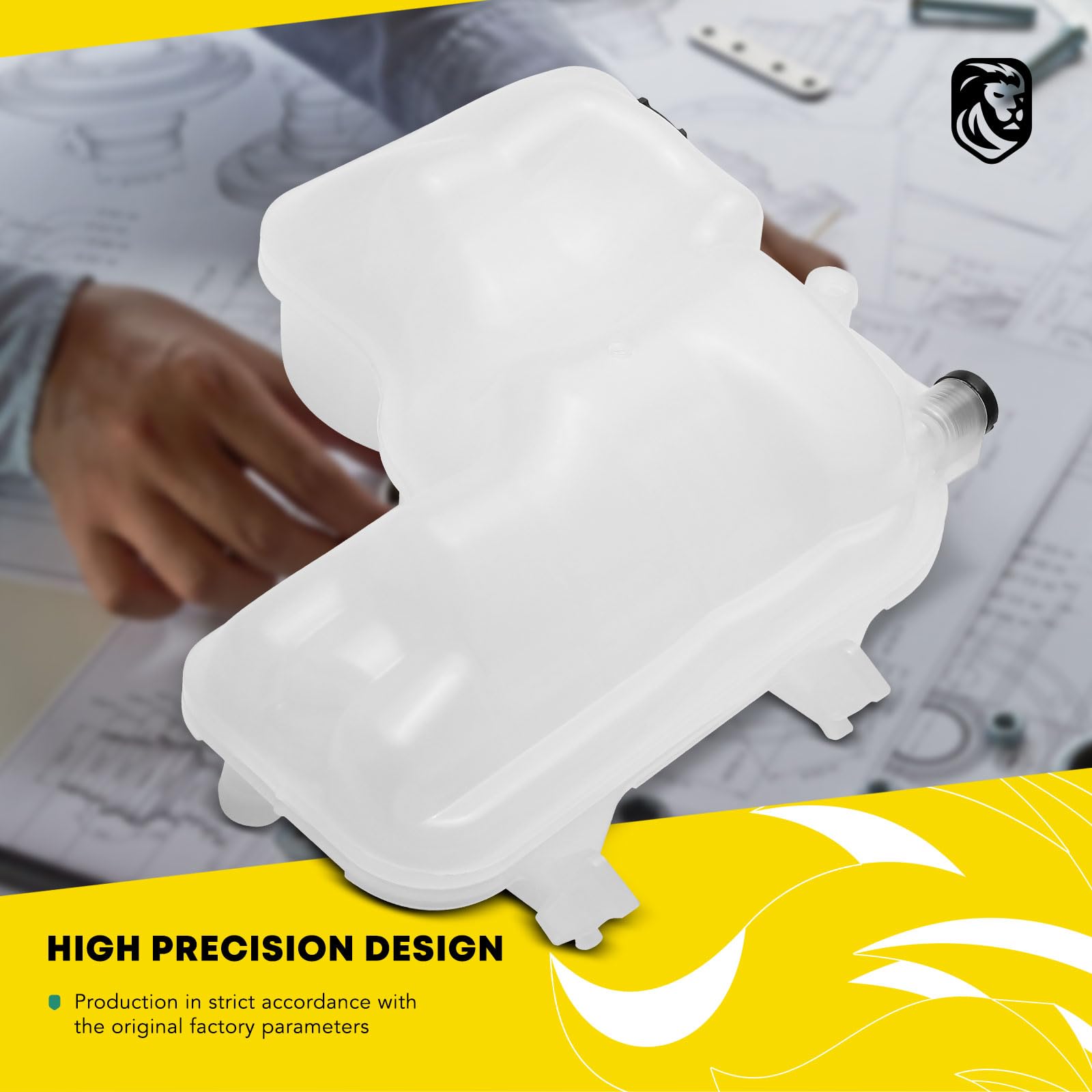 YHTAUTO Engine Coolant Recovery Overflow Reservoir Expansion Tank W/Pressurized Cap & Sensor For Land Rover L405 L494 Range Rover 2013-2018 Range Rover Sport 2014-2017