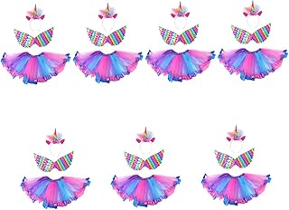 Arco De Cabelo 7 Conjuntos De Roupas De Para Meninas Saia De Tule Para Crianças Vestido De Tule Para Crianças Vestido De Festa De Princesa Vestido De Balé De Princesa Kit De