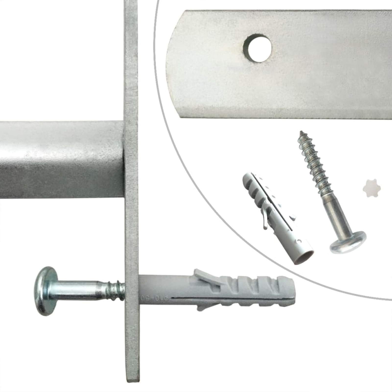 Homgoday Rejas de Seguridad de Ventana Ajustables 2 uds 700-1050 mm Barra de Seguridad Ajustable para Ventana Reja Barreras Puerta Entrada Protector Propiedad