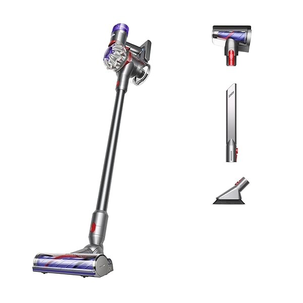 Dyson V8 Plus Cordless Vacuum, Cleans Hard Floors and Carpets, Detangles, Converts to Handheld, 115AW, 2 Power Modes, Up to 40 Minutes