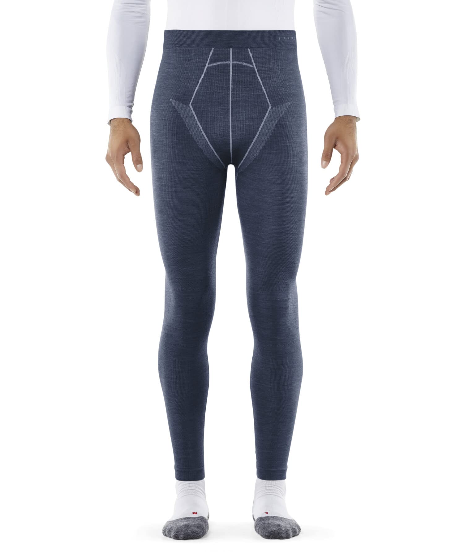 FALKE Uomo Wool-Tech Regular Long calzamaglia sportiva tecnica intimo funzionale termico per clima freddo e molto freddo traspiranti termoregolanti antiodore sostenibili lana filo funzionale 1 pezzo | in lana merino per temperature da fredde a molto fredd