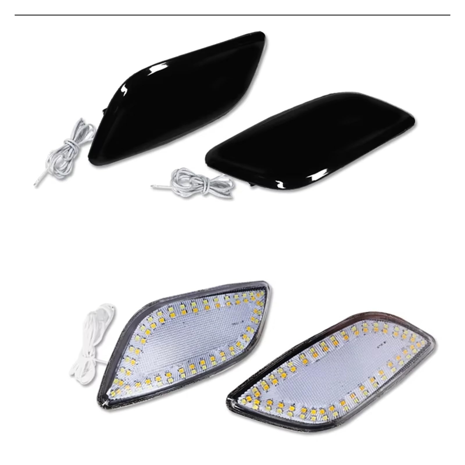 Indicatore Laterale Per Subaru Per Impreza Per RS ​​Per TS 2002 2003 Ambra LED Indicatore Laterale Anteriore Direzione Con Luci Guida Bianche Indicatore Direzione Auto