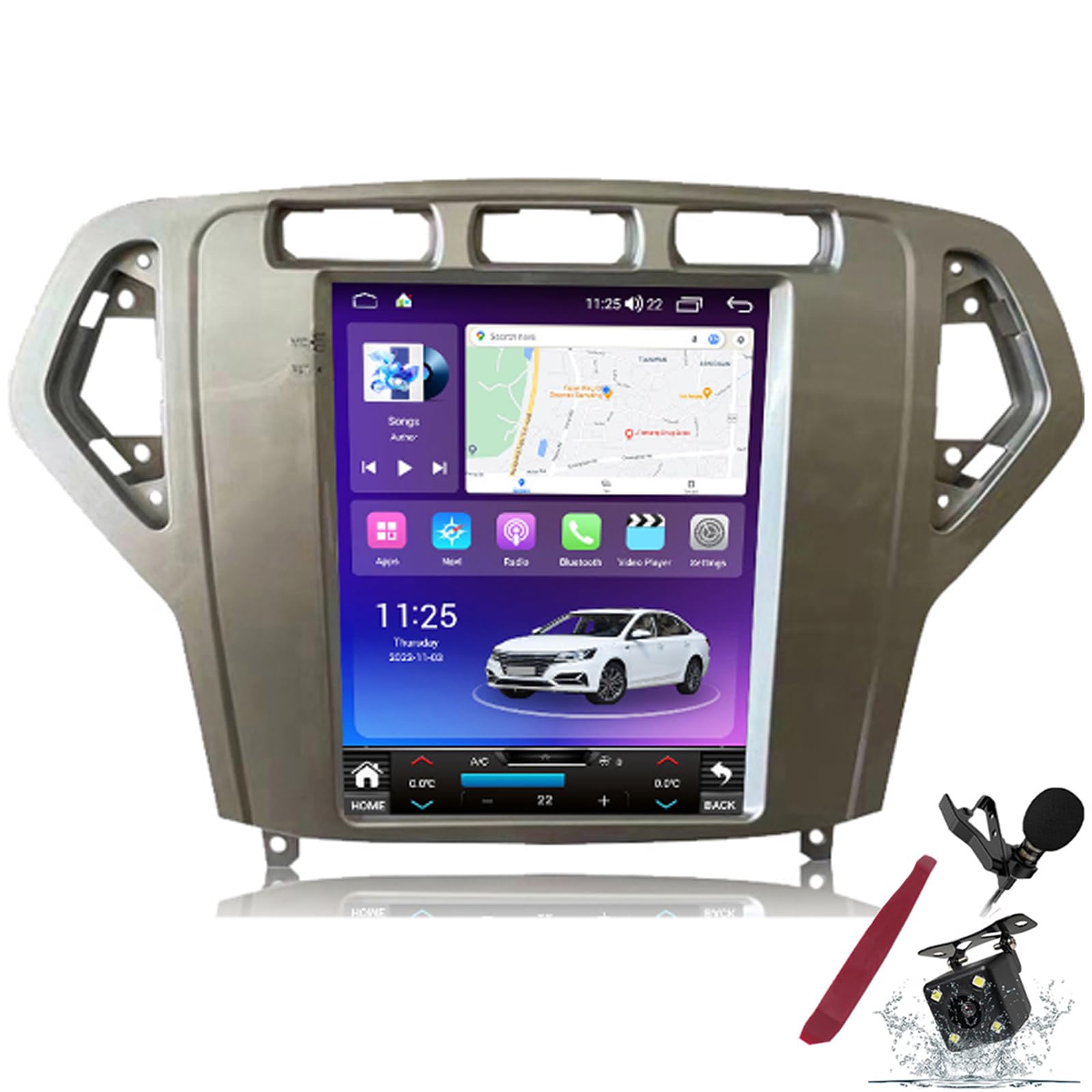 Autoradio tactile pour Ford Mondeo Mk4 idéal pour voyager en musique avec Carplay et GPS