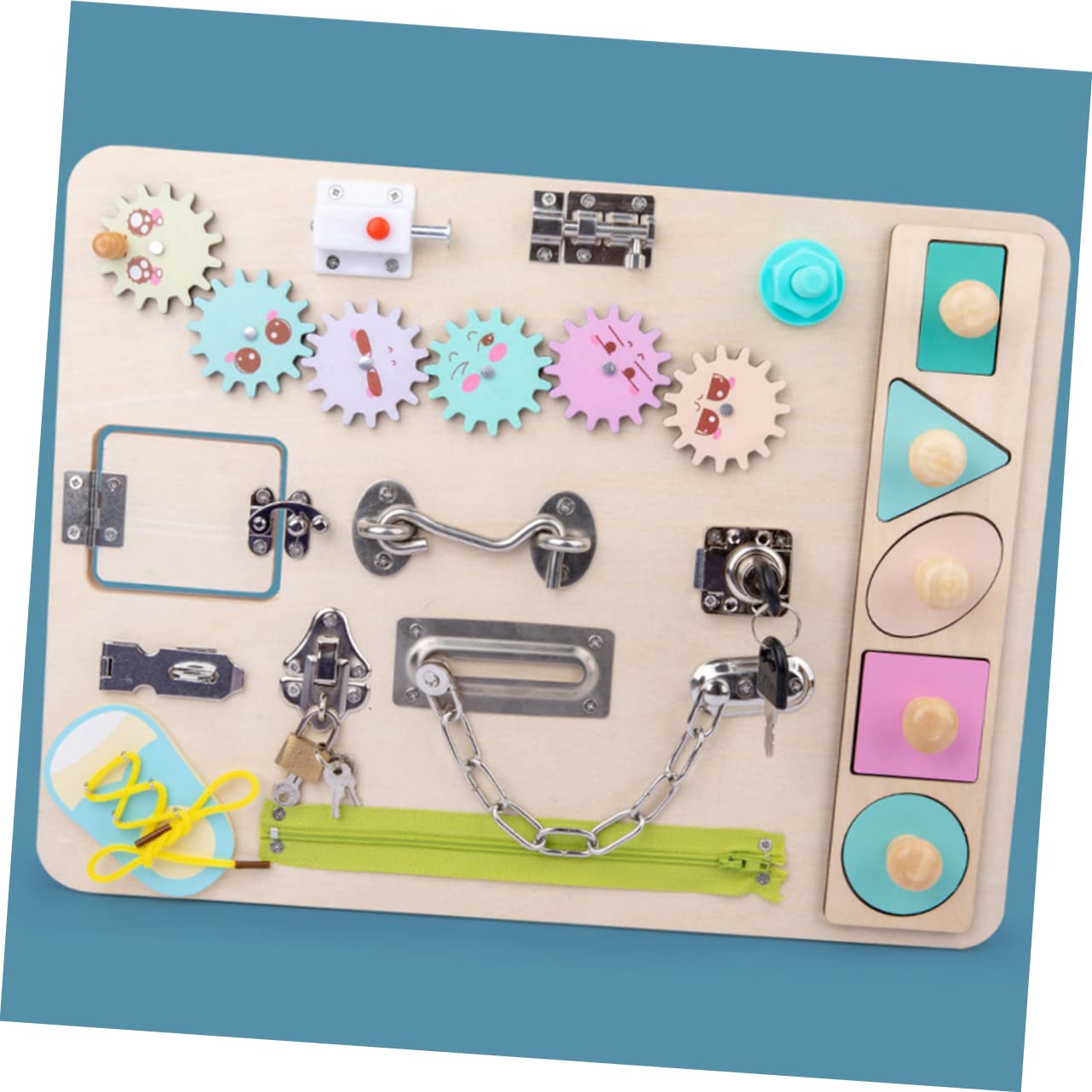Tabellone Giocattolo Per Bambini Educazione Prima Infanzia Giocattolo Legno Puzzle Divertente