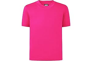QBK 4T to Youth Hot Pink Shirt Kids with UPF 50+ Dry Fit Protection