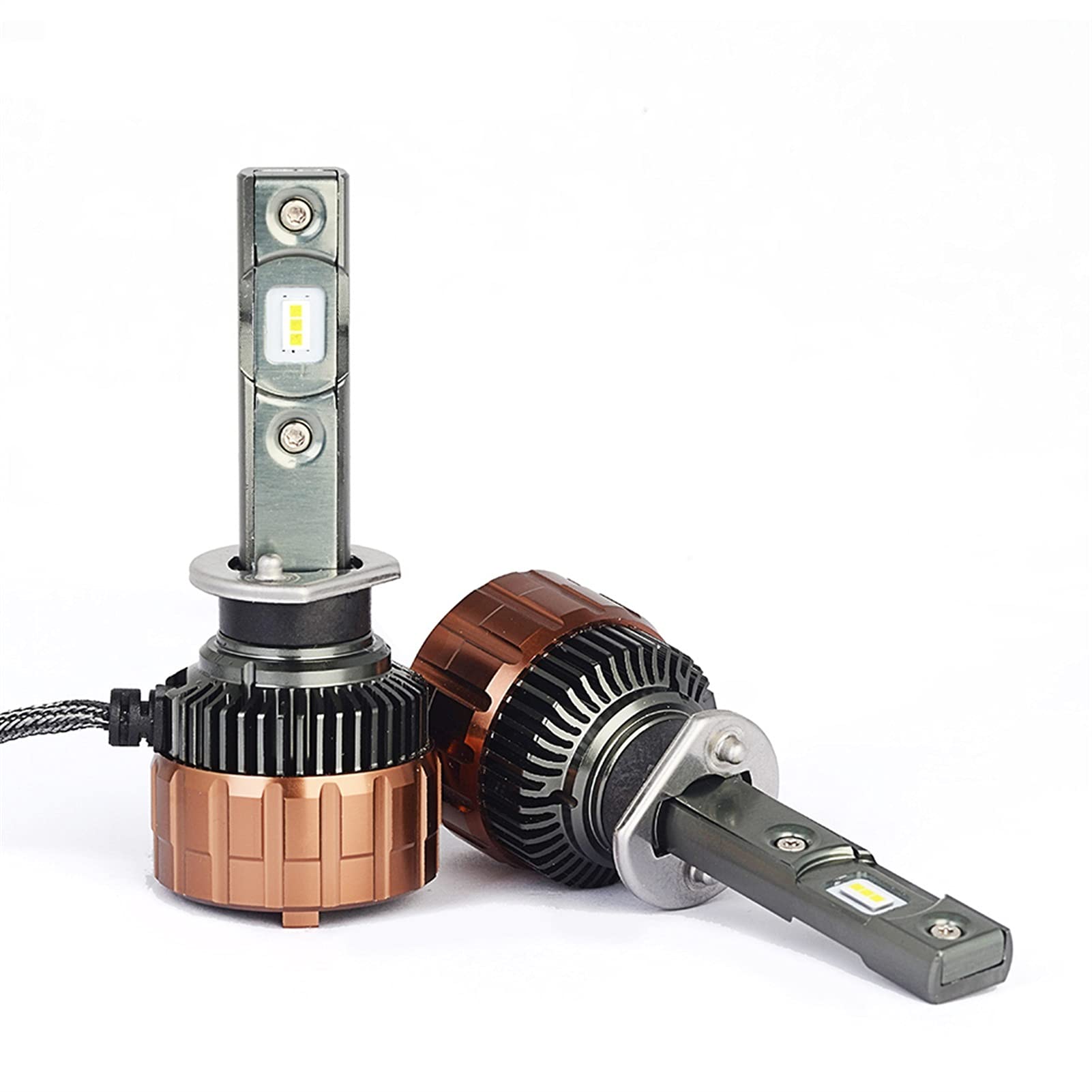 Żarówka ledowa LED Car Reflektor Żarówki Auto Headlamp Light H4 H7 H11 / H8 H1 9005 / HB3 9006 / HB4 H13 9004 H27 880 H3 42W 7000LM 5700K (Size : H1)