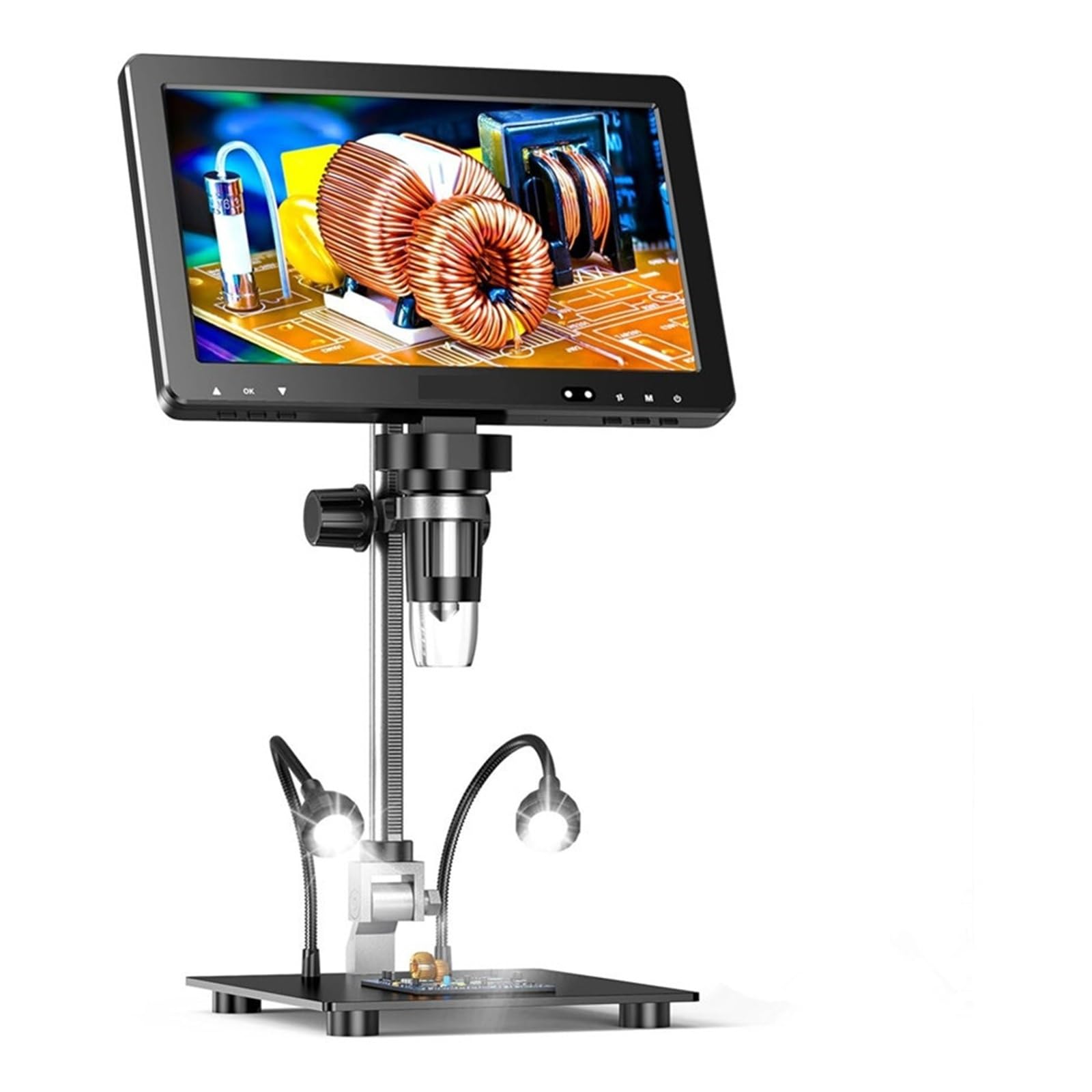 Mikroskop, Mikroskop cyfrowy 1500X 0,1" HD IPS 20MP monetowy do lutowania