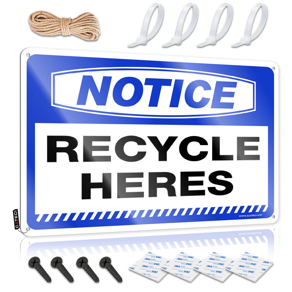 Garage Signs For Men Vintage Notice Recycle Heres Tin Sign Funny Patio Signs Funny Garage Bar Signs(20X30CM)