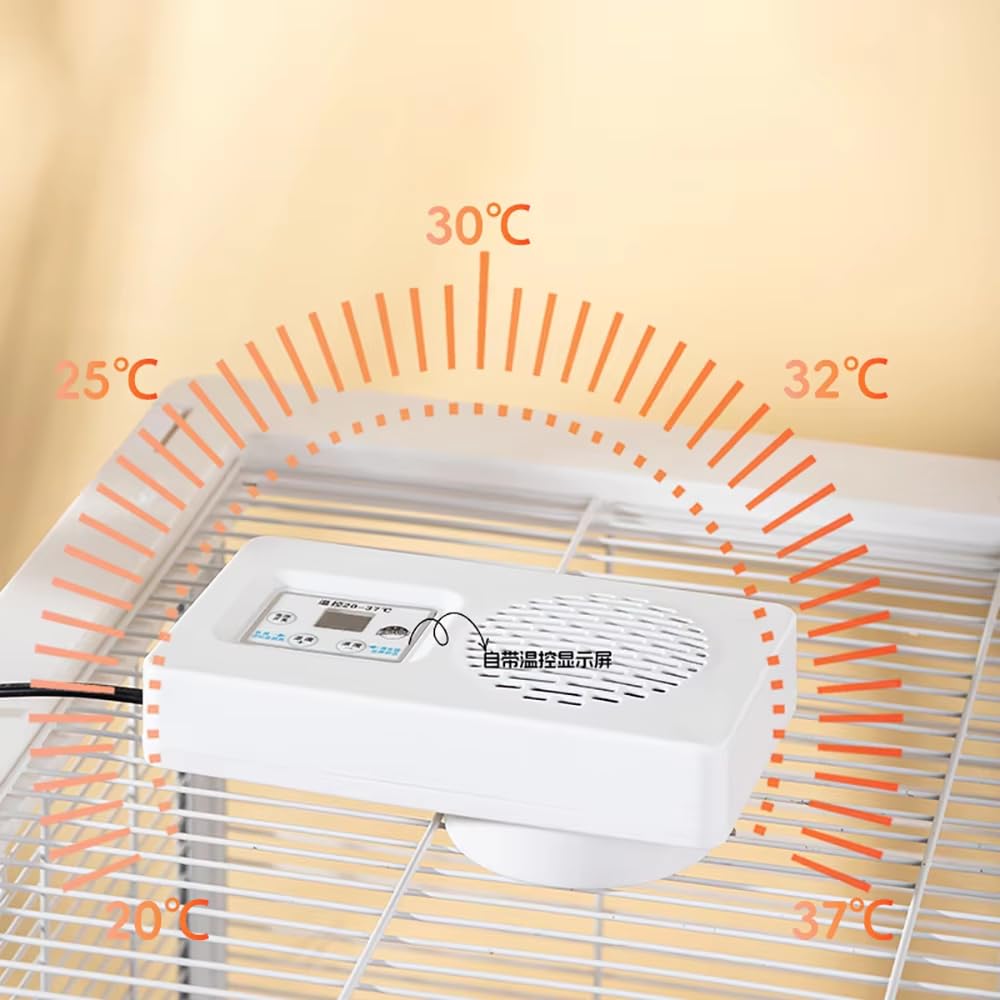 Inteligentny Ogrzewacz dla Zwierząt Domowych 220 V z Regulacją Temperatury, Automatyczny Termostat, Ogrzewacz Lęgowy z Obudową Ognioodporną