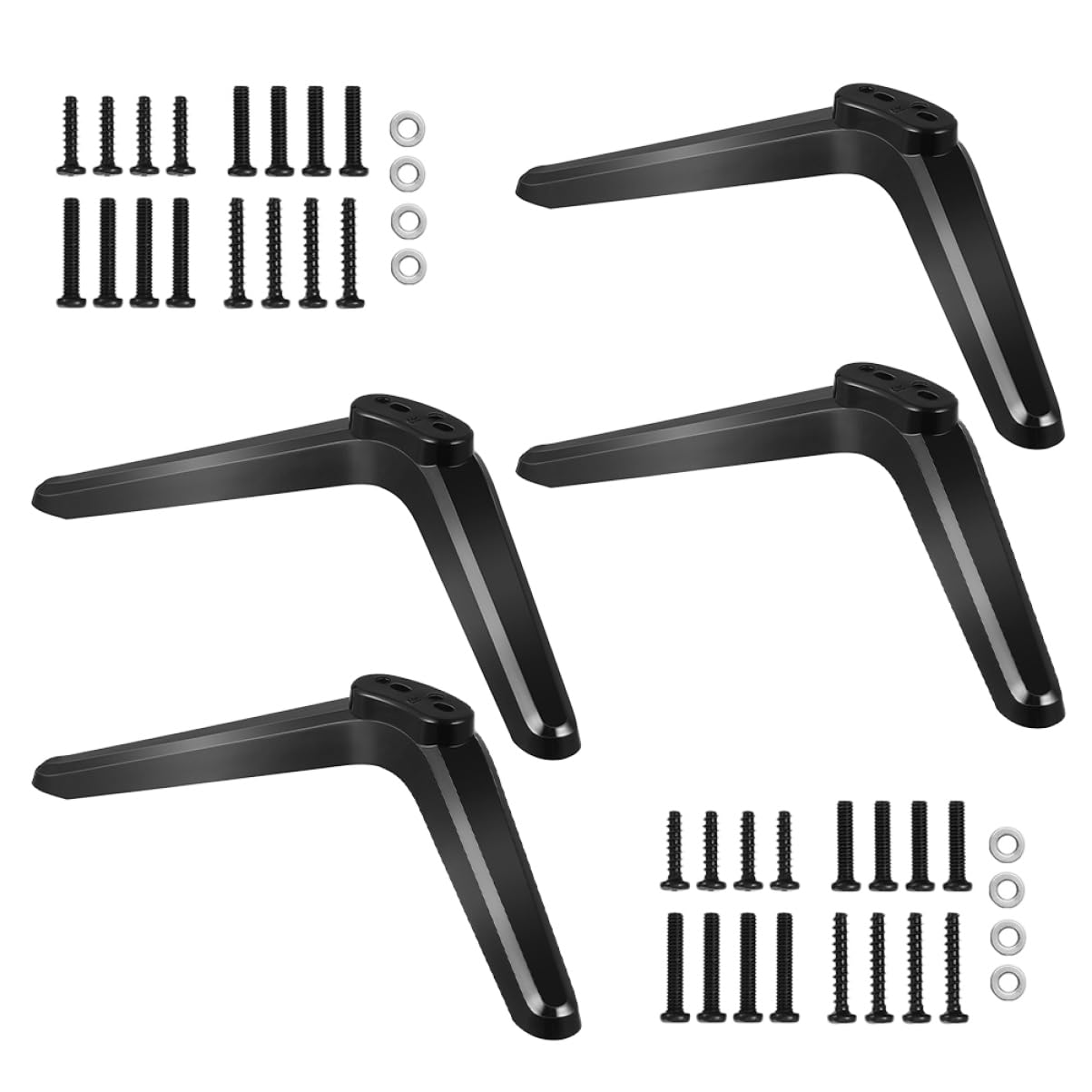 Meuble TV angle et salon optimisé grâce au support écran plat - 8