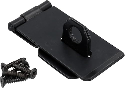 Bulk Hardware BH04256 - Cerrojo y grapa, 2.953 in (3 pulgadas), color negro