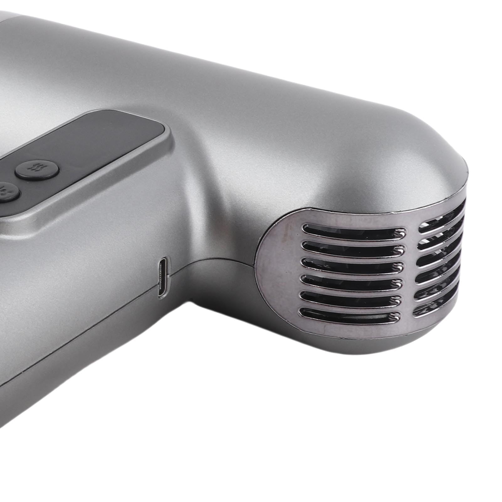 Kabelloser Haartrockner, Bürstenloser Motor mit 100.000 U/min, Schnelles Trocknen Unter 45 DB, 3 Geschwindigkeitsstufen, Magnetischer Düsenaufsatz, 6 X 2500 MAh, 8 Stunden (Grau)
