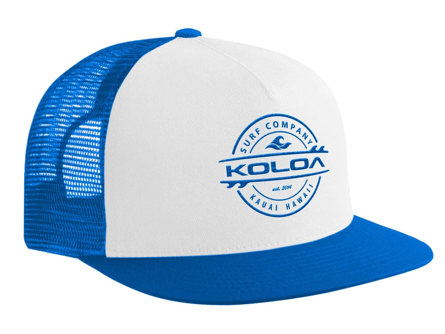 Joe's USAKoloa Surf Thruster Surfboard Logo Mesh Back Trucker Hats in 15 Colors