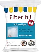 Vista 8 de BUTUZE Relleno de Fibra de Poliéster Premium de 3.5oz, Relleno de Fibra de Alta Resiliencia para Manualidades, Animales de Crochet, Relleno