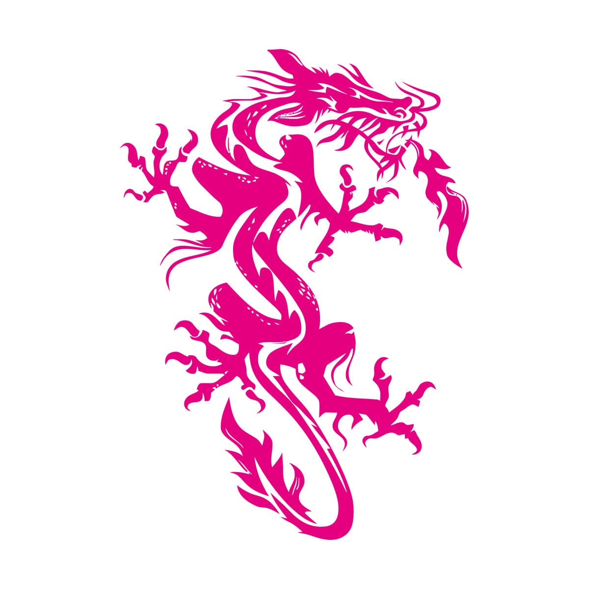Mural and Wall Vinyl Decal Chinese Dragon Myth Fantasy Kids 36x51.3cm Can Modify and add Information Small Rosered โ image 1