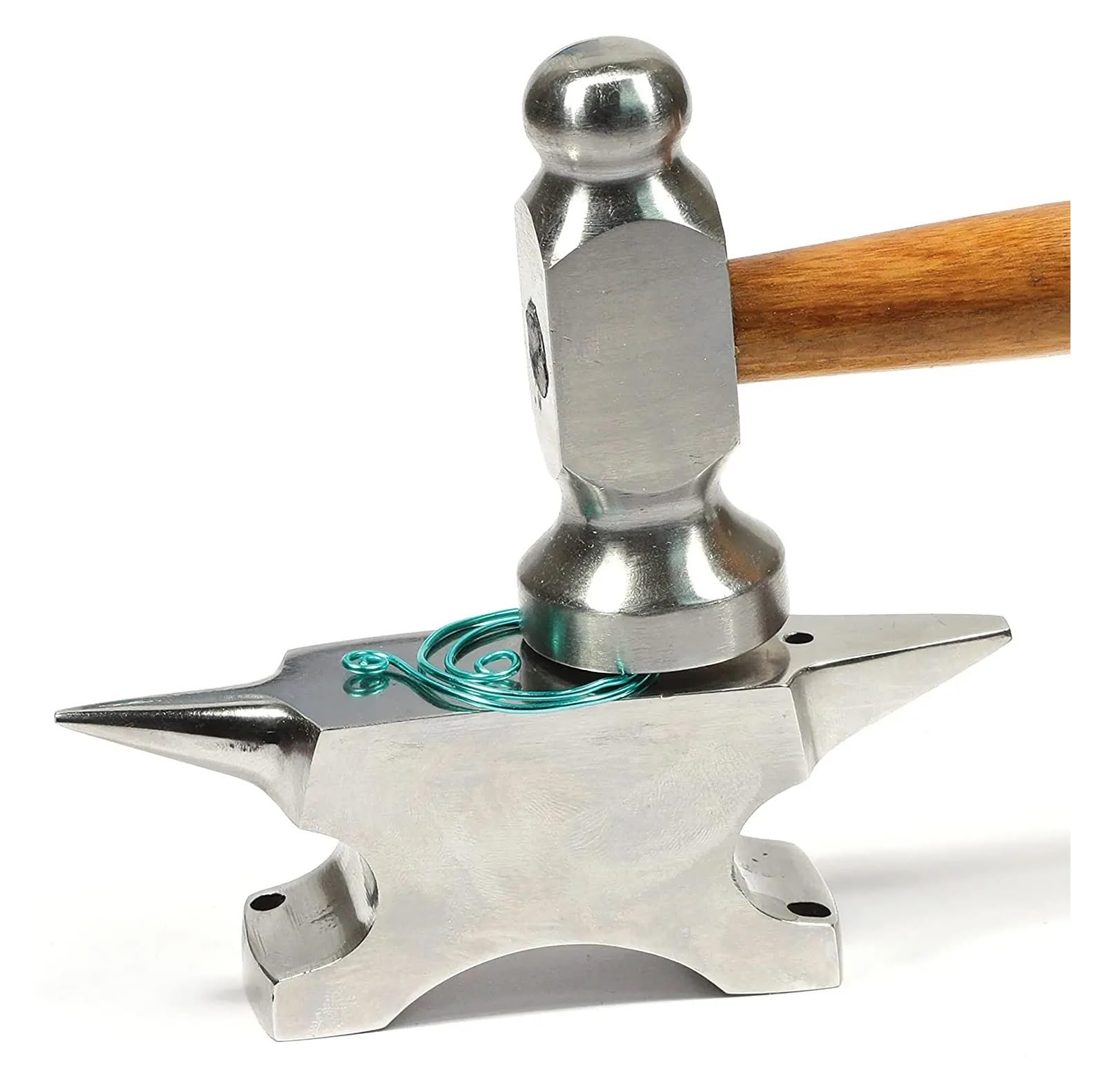 VFIDPSU Doppelhorn-Amboss, Stahlblock, Schmuckherstellung, Bankwerkzeug, Mini-Formung, Metallarbeit, DIY-Schmuckherstellung