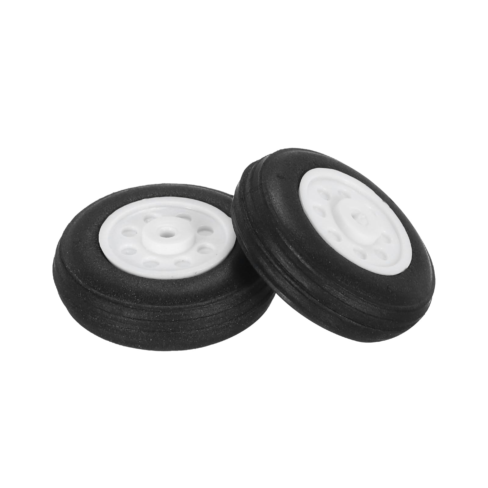 Mousse Polyurethane Sourcing Map Roues D'avion RC De 2,5 Cm OD RC - Roues De Modèle D'avion Léger En Mousse PU éponge - Roue De Queue De Pneu En Mousse Pour Bricolage