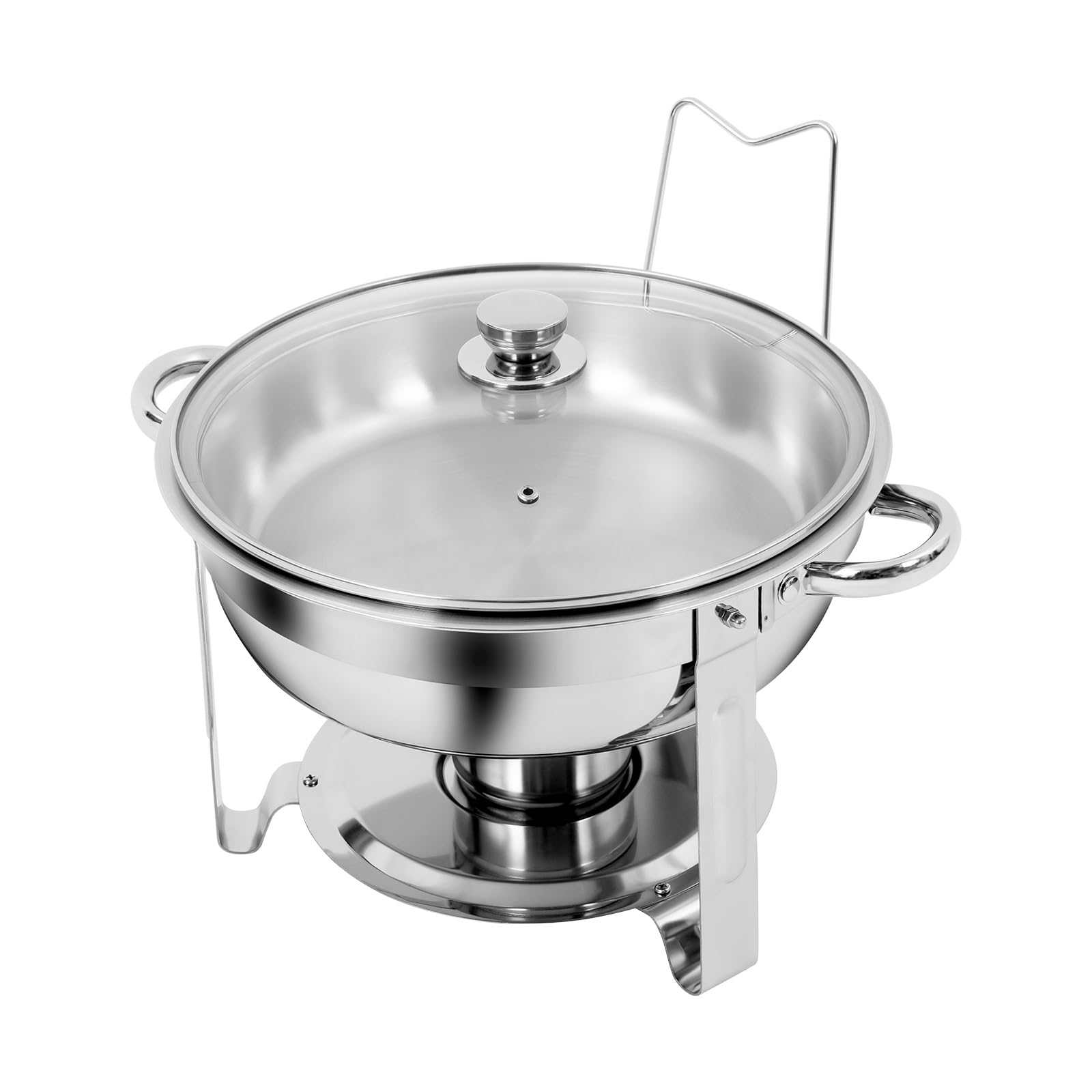 2 piatti da 4,5 l, argento a buffet, con coperchio, per buffet, colazione, feste, 41,9 x 27,9 cm