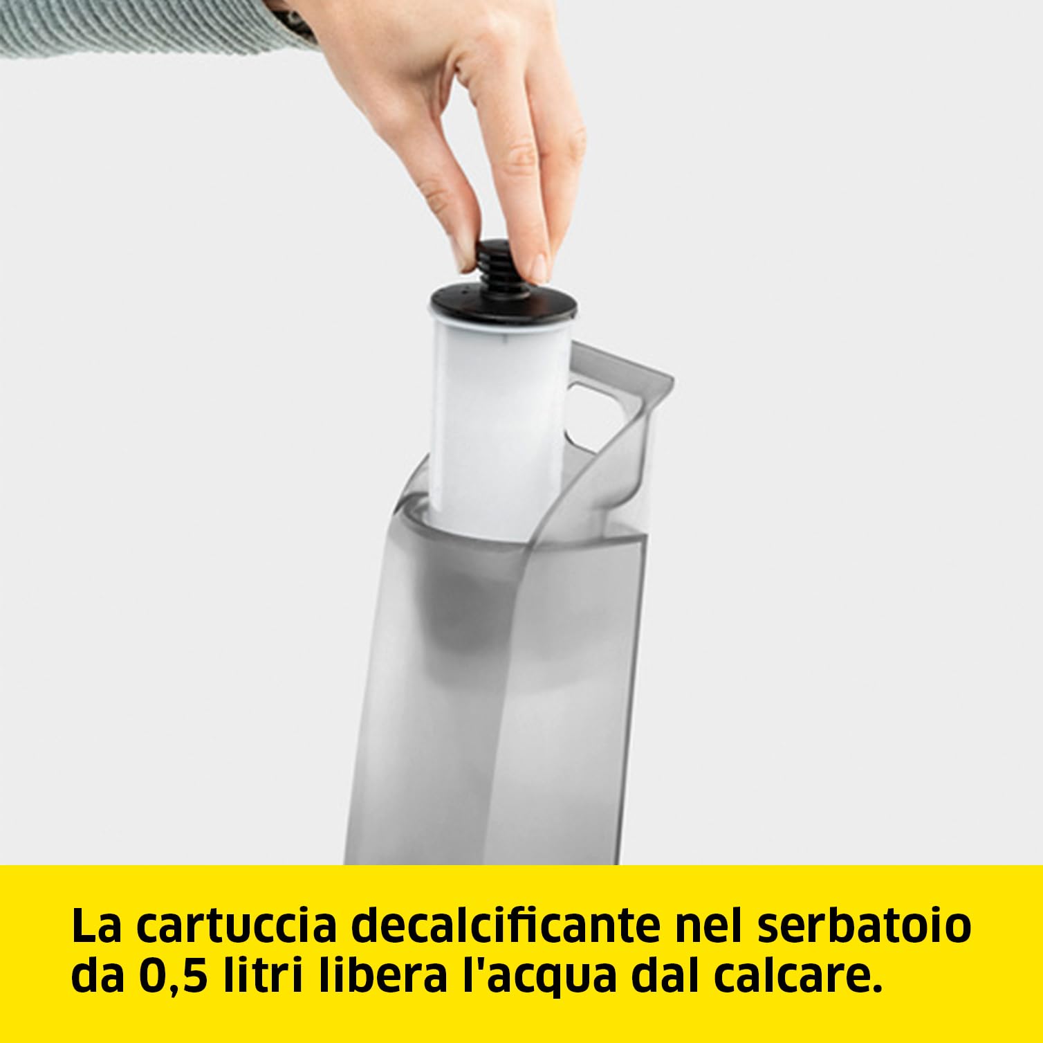 KÄRCHER Scopa a Vapore SC 3 Upright, Pronto in 30sec, 1600 W, Serbatoio 0,5l, Area lavoro 60m², Include bocchetta per pavimenti EasyFix, panno per pavimenti, cartuccia decalcificante