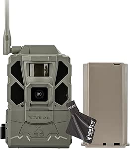 TACTACAM Reveal X Gen 3.0 Cellular Trail Camera - Multi Carrier, HD Photo & Videos, Built-in GPS, Best Battery Life, Low-Glow IR Flash, Fast Trigger Speed | Reveal Lipo Battery Pack asin的图片