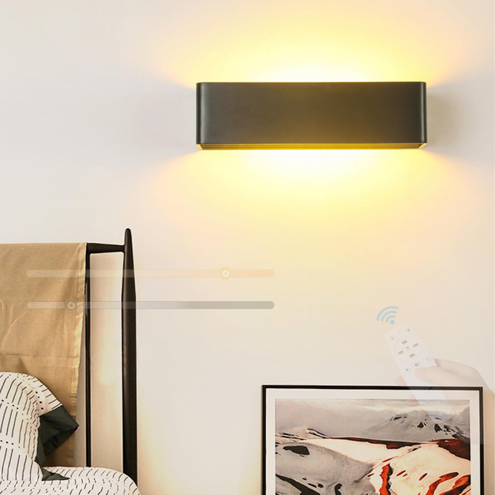Evita fatiga ocular con apliques de pared LED de aluminio regulable 8