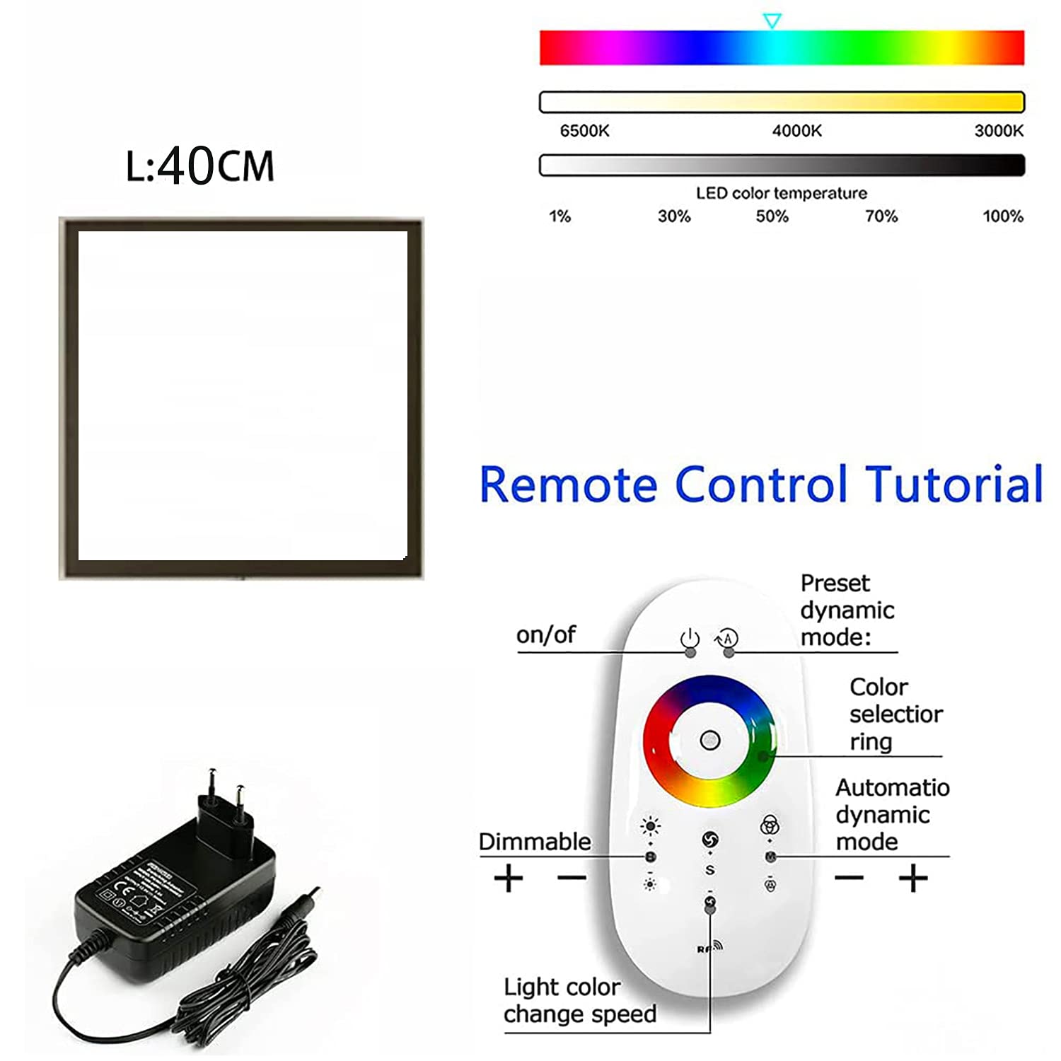 Kinkiet LED RGB Kolorowy pierścień Kinkiety ścienne 20 W Wewnętrzna kinkiet LED z pilotem do sypialni Nocny salon Korytarz Schody Weranda