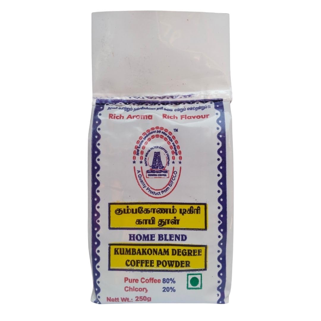 Kumbakonam Degree Coffee Powder – Home Blend with 80% Pure Coffee and 20% Chicory (1, 250g)-image-32