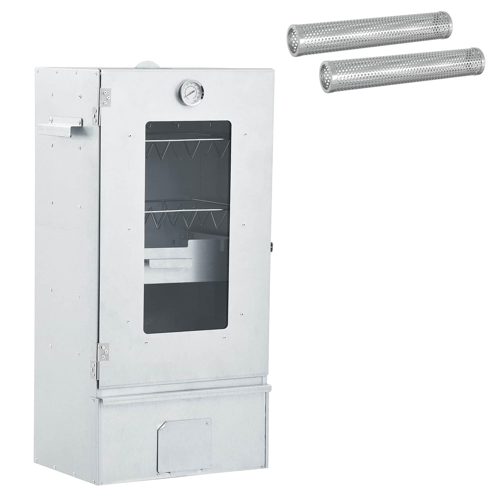 Affumicatore freddo con tubo, 44,5 x 29 x 83 cm, argento