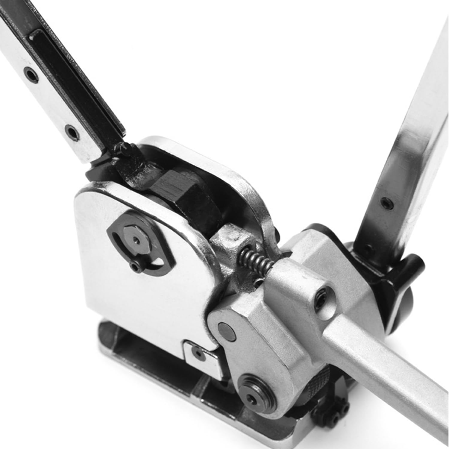 Machine de cerclage pour feuillards métalliques en acier, kit de cerclage pour feuillards en acier de 13 à 19 mm de largeur, tendeur, sertisseur et coupeur 3 en 1, outils combinés sans soudure