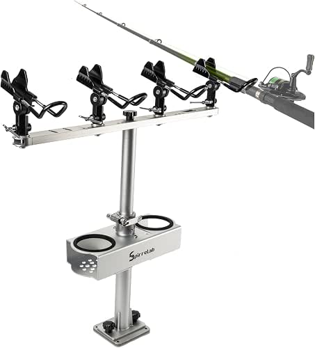 Spider Fishing Rod Holders for Boat, Aluminum Crappie Fishing Pole