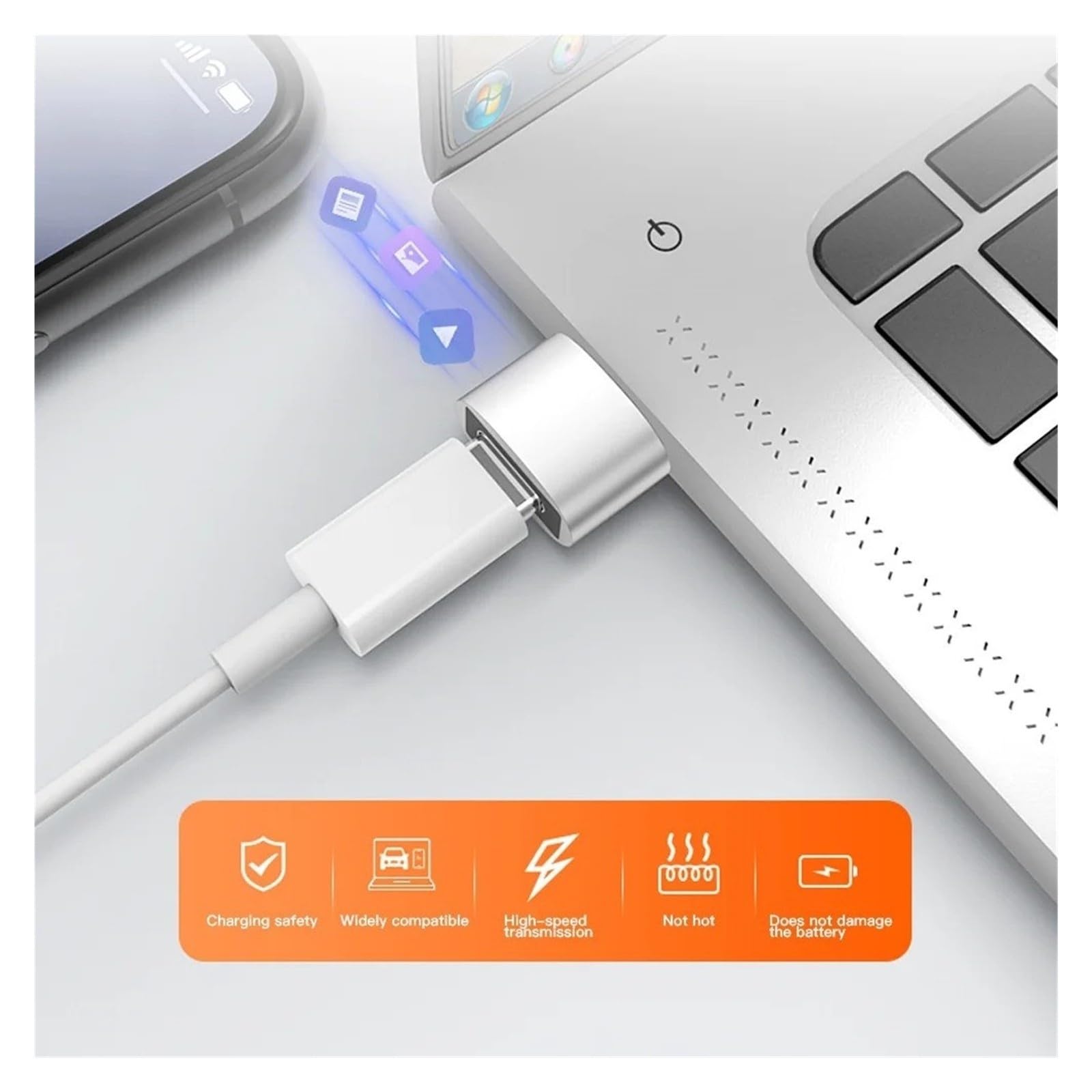 2 szt. USB na typ C adapter męski na żeński konwerter do MacBook do Samsung S20 (2 szt. czarny)