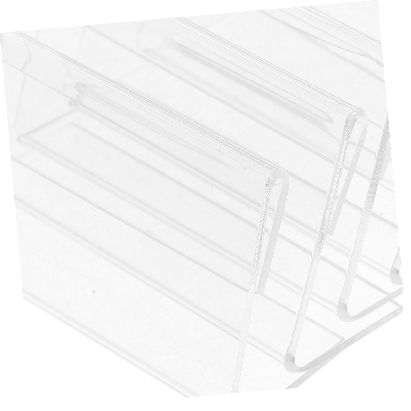 NUOBESTY 5 Sätze Transparente Beschilderung Visitenkartenhalter-display Einzelhandelsdisplays Steigleitung Karte Steht Preisschildhalter Professioneller Schilderständer Acryl 20 Stück * 5