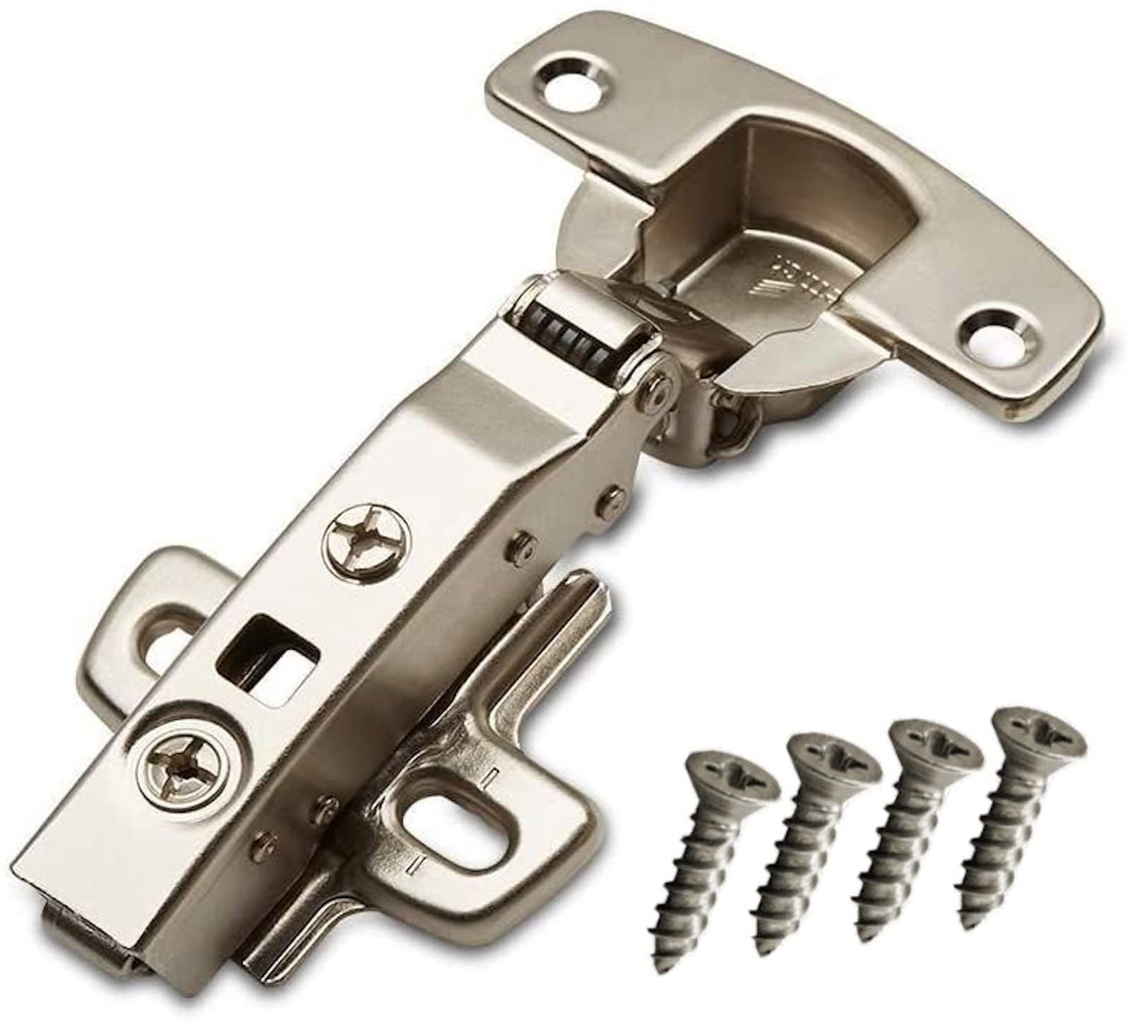 SOTECH 10 piezas Hettich Sensys 8645i TH52 Bisagra estándar con Tope de esquina de 110° incl. tornillos M4x16mm Altura (Distancia): 1,5 mm Cierre suave