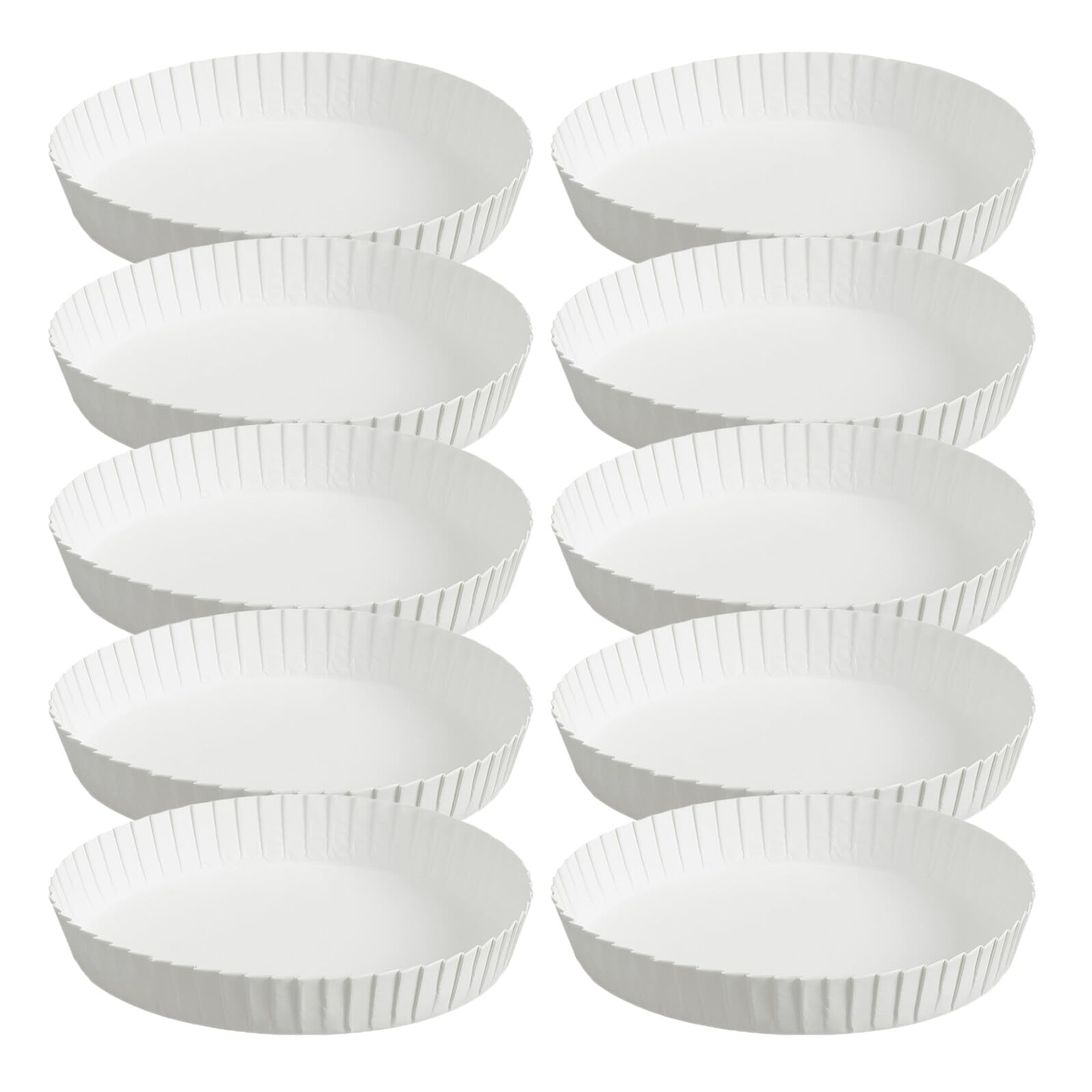 Couvercles en papier blanc GARVALON x150 pour gobelets de restaurants et bars