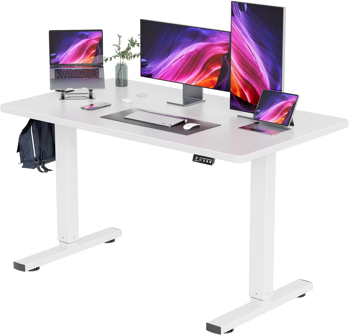 Amazon.com: Shahoo Electric Height Adjustable Standing Desk Large 55 x ...