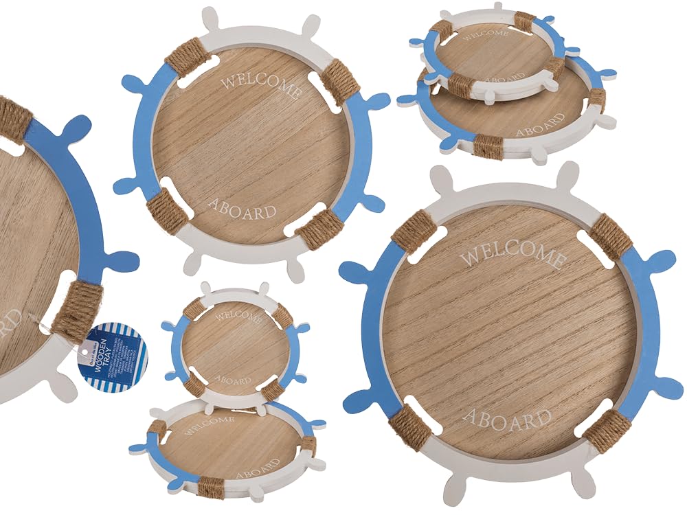 Welcome Aboard Wooden Tray