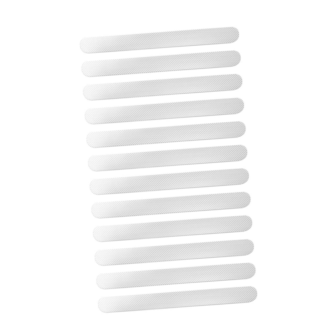 VOSAREA 12Pcs Non Slip Bath Stickers Safety Bathtub Skid Strips for Bathroom Stairs Floors and Non Slip Surface for Enhanced Safety