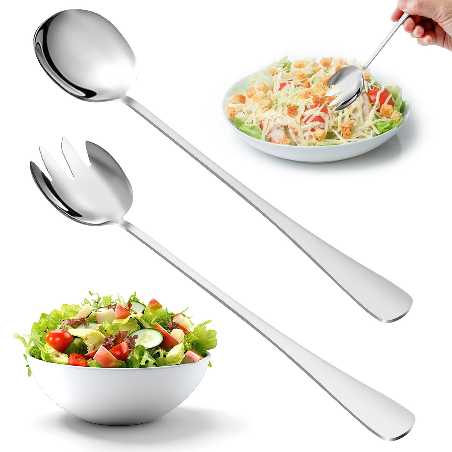 WMF Posate Insalata 2 Pezzi Atria – Acciaio Inox Cromargan 18/10 Lucidato - 4