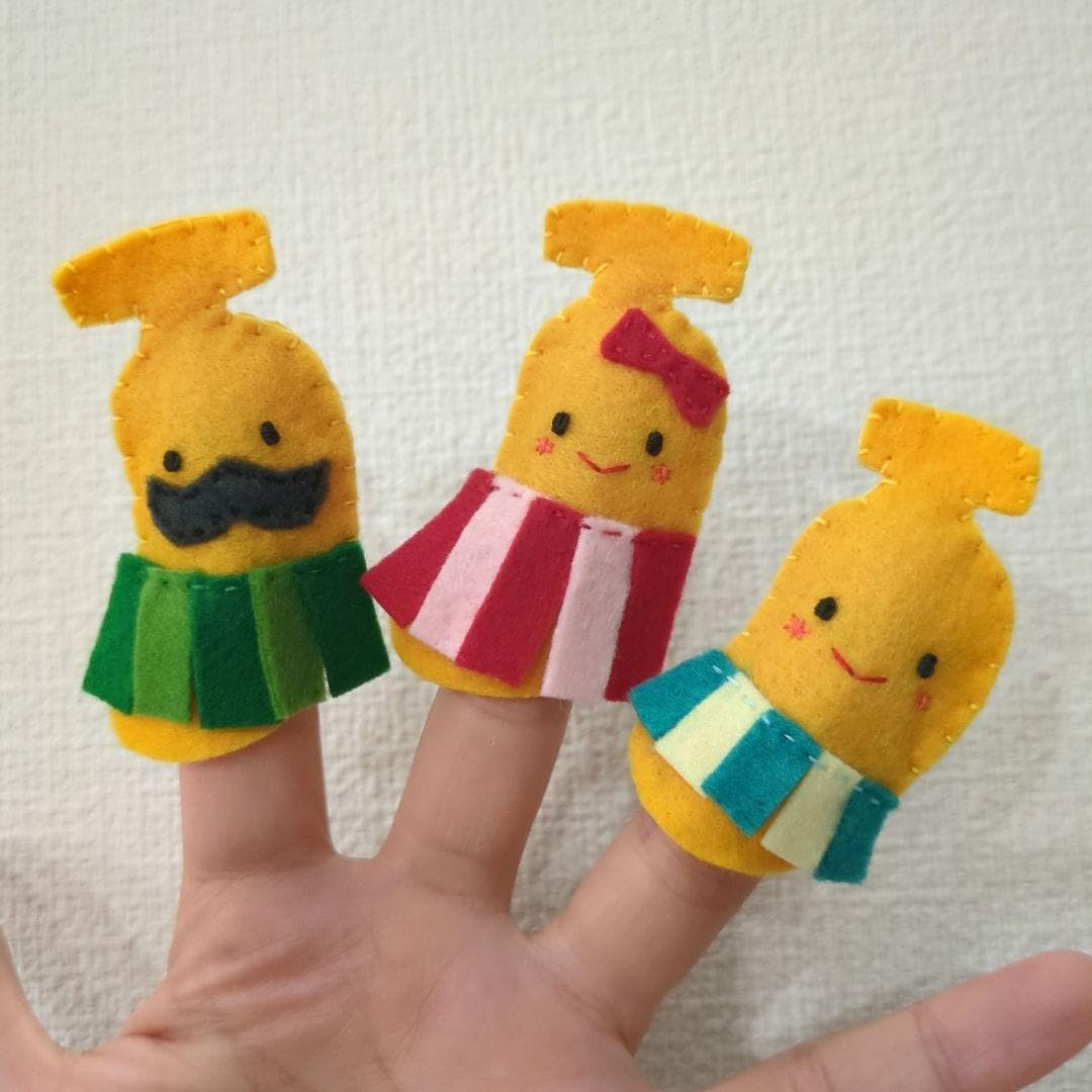 Amazon.co.jp: バナナの親子 とんでったバナナ 指人形 : おもちゃ