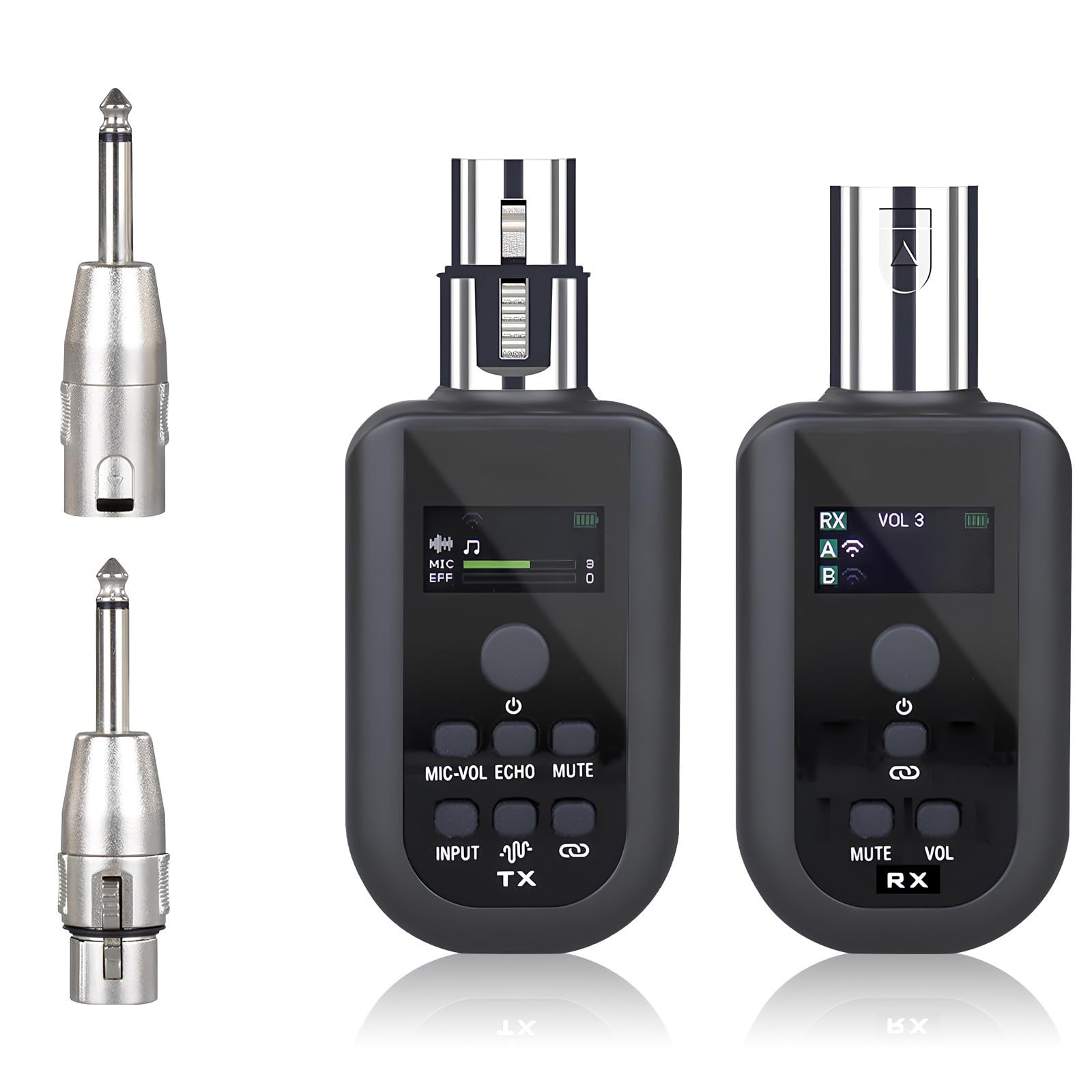 Sistema Microfono Wireless Xlr Trasmettitore e Ricevitore, Compatibilità Versatile, Supporta Fino a 20 Frequenze, Materiale Abs, per Apparecchiature di Registrazione Audio