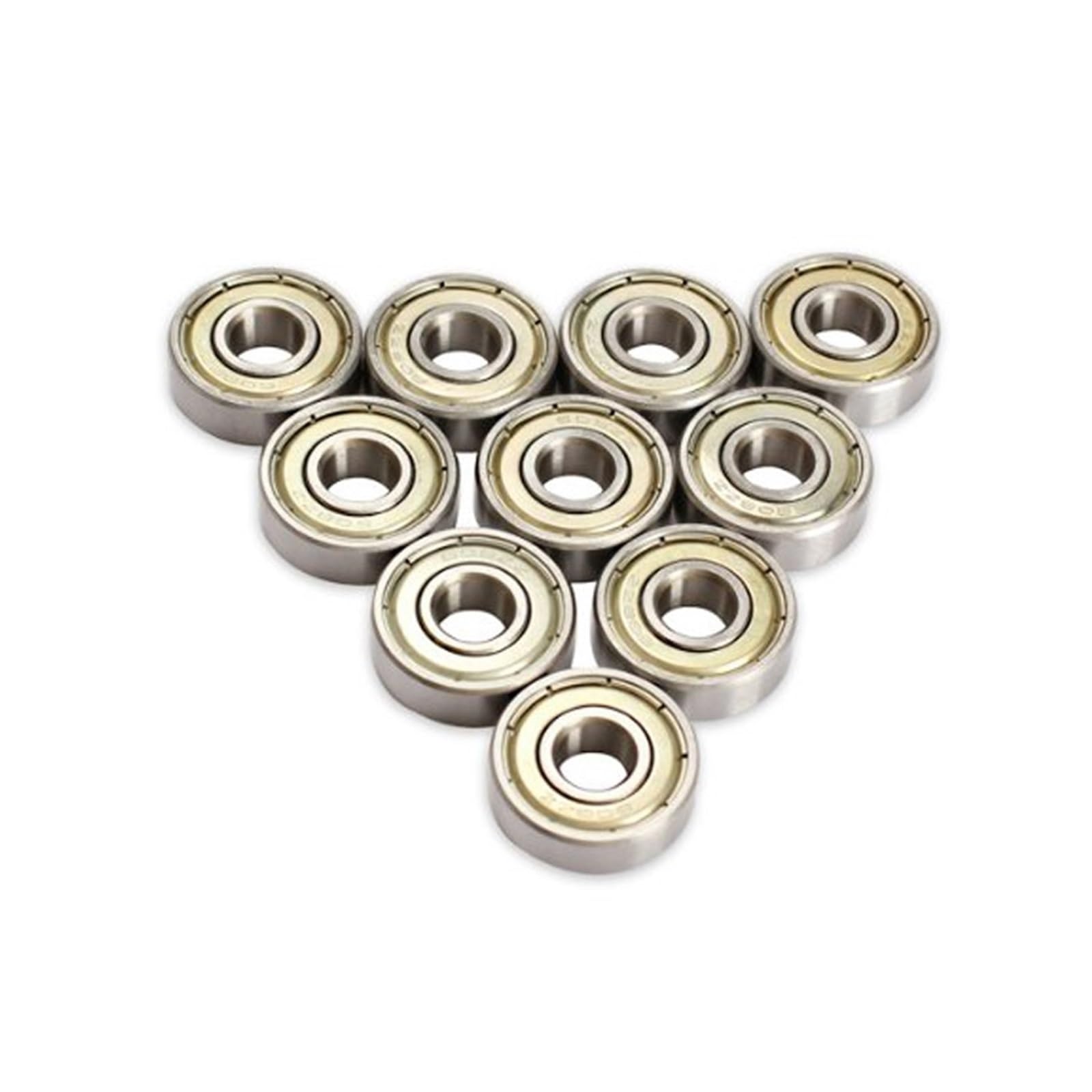 CJKXPZMH 10pcs Bearing 608 608Z 608ZZ 8x22x7 Shielded Miniature Ball Bearings MINI Ball Bearing ABEC 3