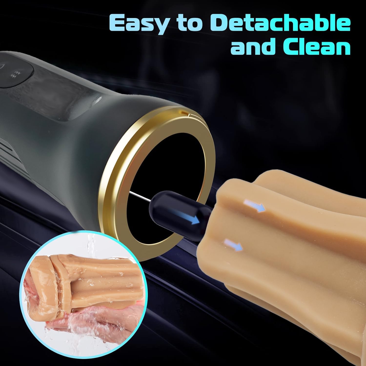 masturbarsi per gli uomini, giocattolo sessuale per gli uomini con 5 sughettatura giocattolo sessuale, masturbatore elettrico tazza 3D realistico riscaldamento vaginale,Taschenmuschi pompino c