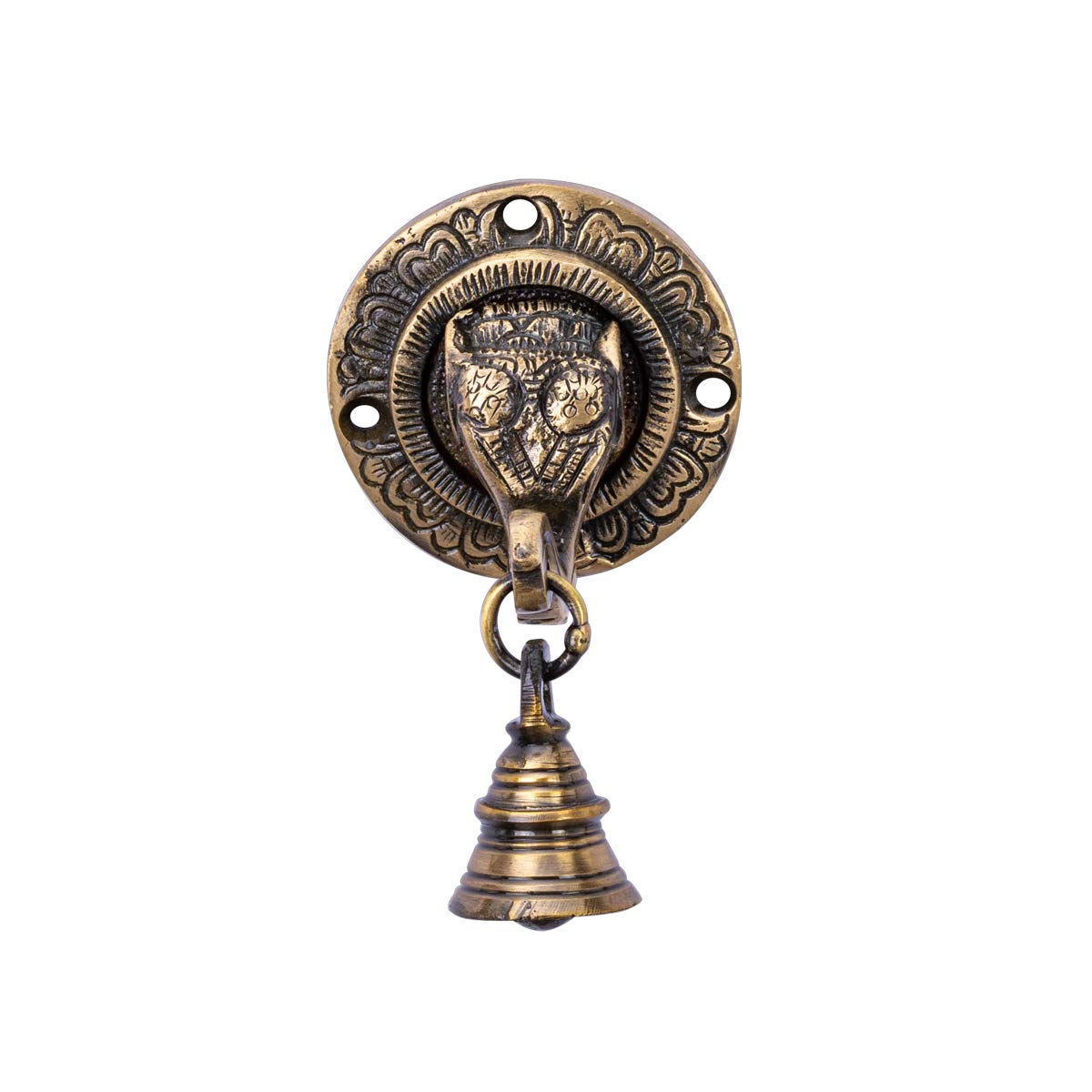 Atom Elephant Bell Antique Wall Decorative Wall Sculptures Doorbell Shopkeeper Store Bell Wall Hanging Metal Suction Dinner